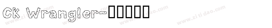 CK Wrangler字体转换